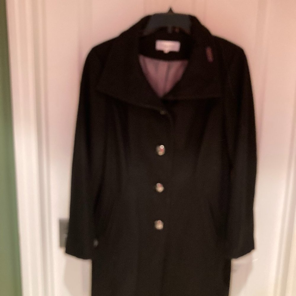 black wool coat